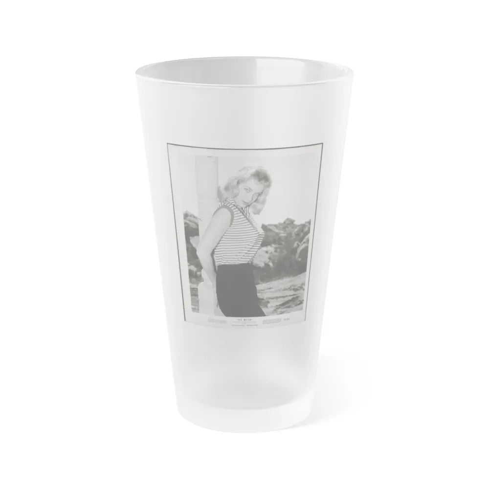 Eve Meyer #57 (Vintage Female Icon) Frosted Pint Glass 16oz-16oz-Frosted-Go Mug Yourself