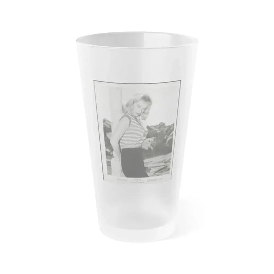 Eve Meyer #57 (Vintage Female Icon) Frosted Pint Glass 16oz 16oz Frosted - Go Mug Yourself