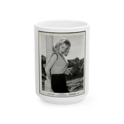 Eve Meyer #57 (Vintage Female Icon) White Coffee Mug 15oz - Go Mug Yourself