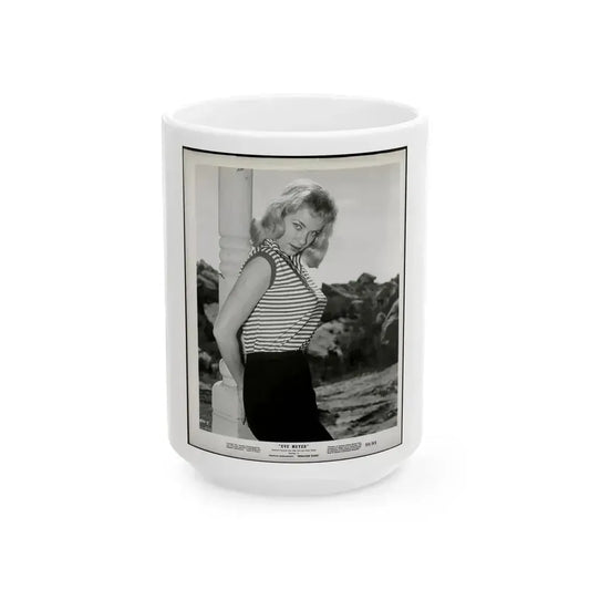 Eve Meyer #57 (Vintage Female Icon) White Coffee Mug 15oz - Go Mug Yourself
