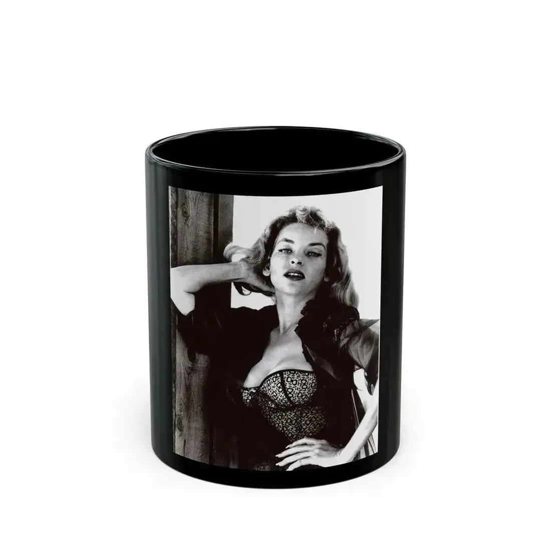 Eve Meyer #60 (Vintage Female Icon) Black Coffee Mug 11oz - Go Mug Yourself