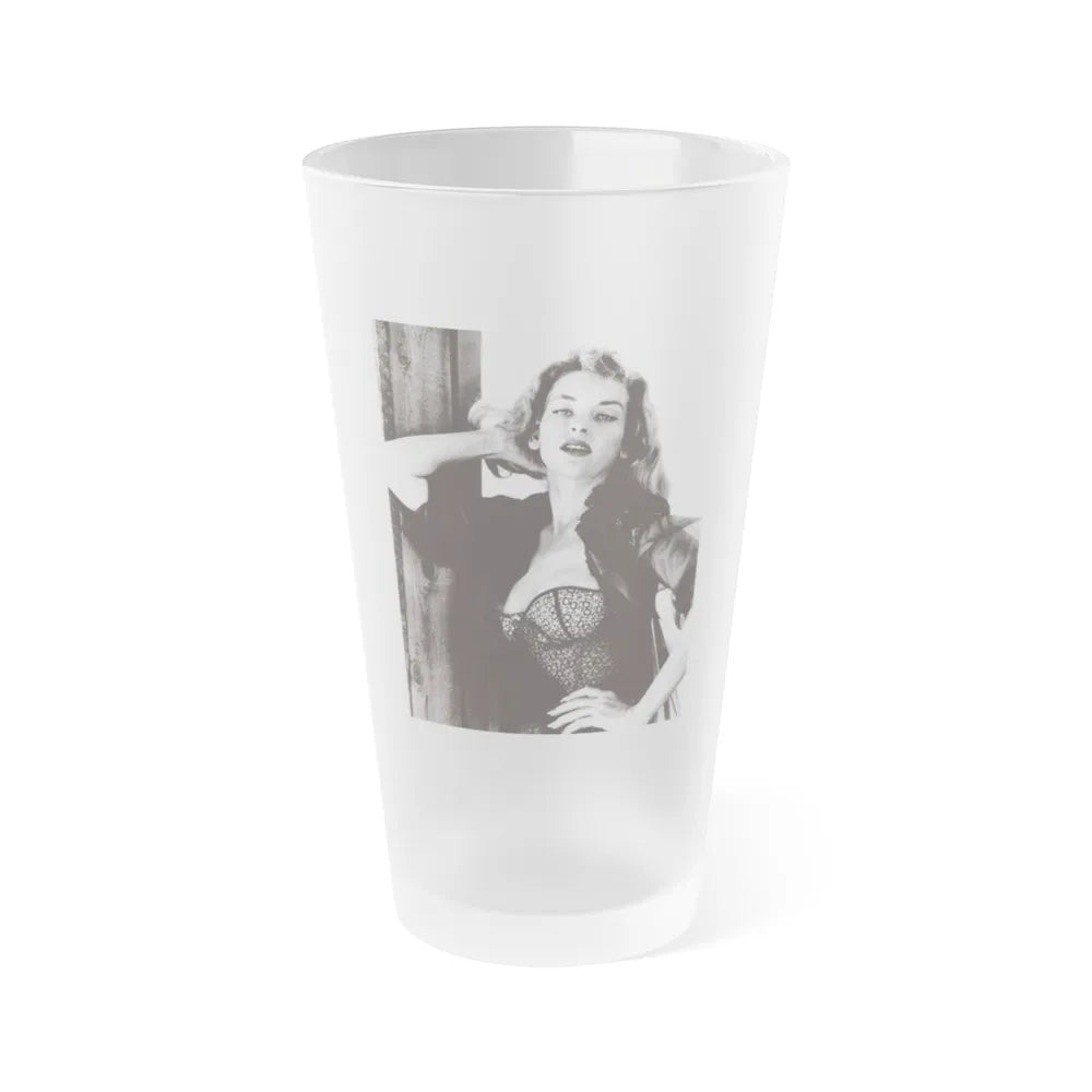 Eve Meyer #60 (Vintage Female Icon) Frosted Pint Glass 16oz-16oz-Frosted-Go Mug Yourself