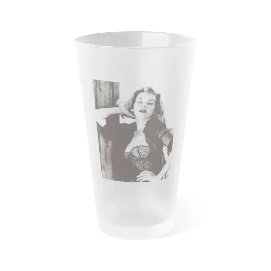 Eve Meyer #60 (Vintage Female Icon) Frosted Pint Glass 16oz 16oz Frosted - Go Mug Yourself