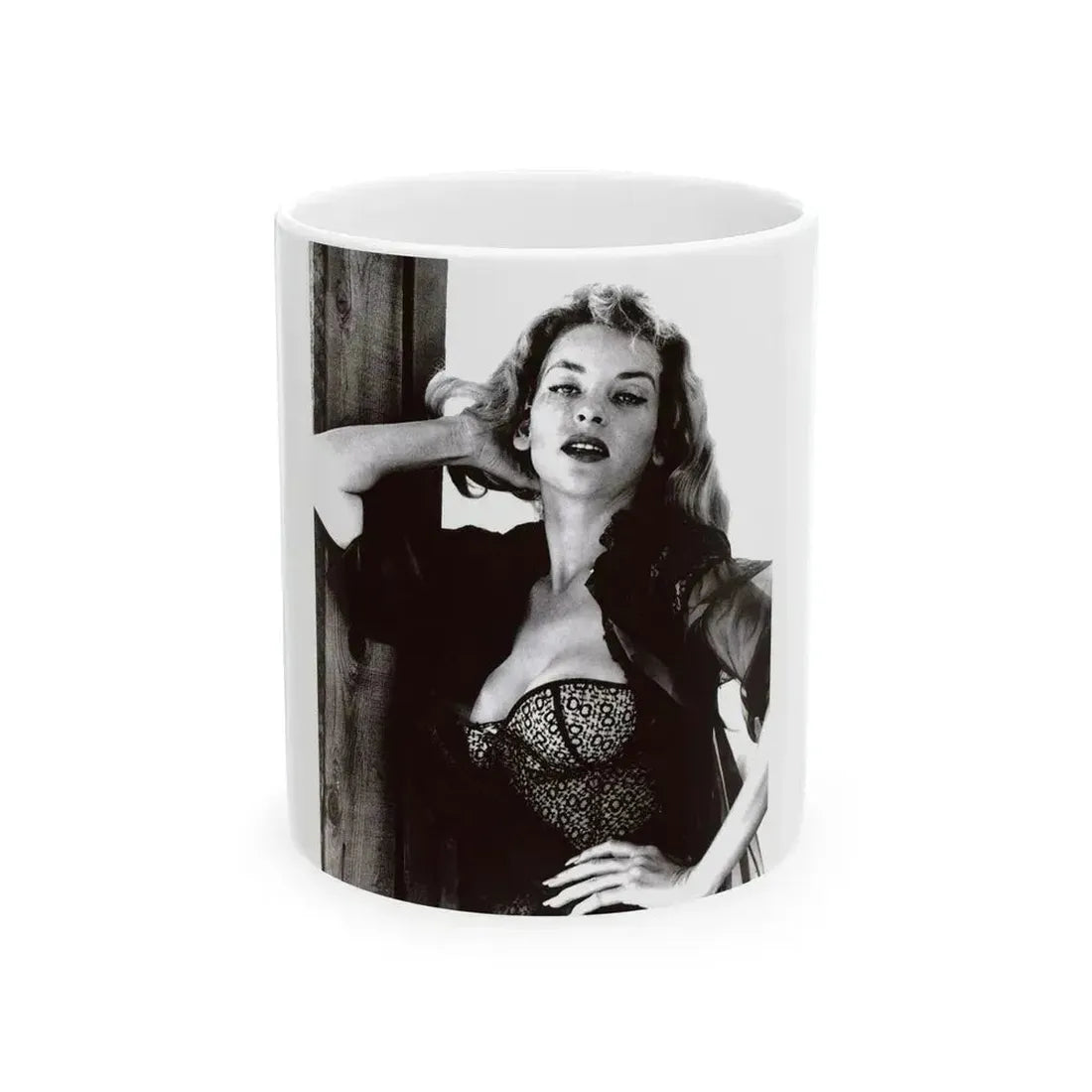 Eve Meyer #60 (Vintage Female Icon) White Coffee Mug 11oz - Go Mug Yourself