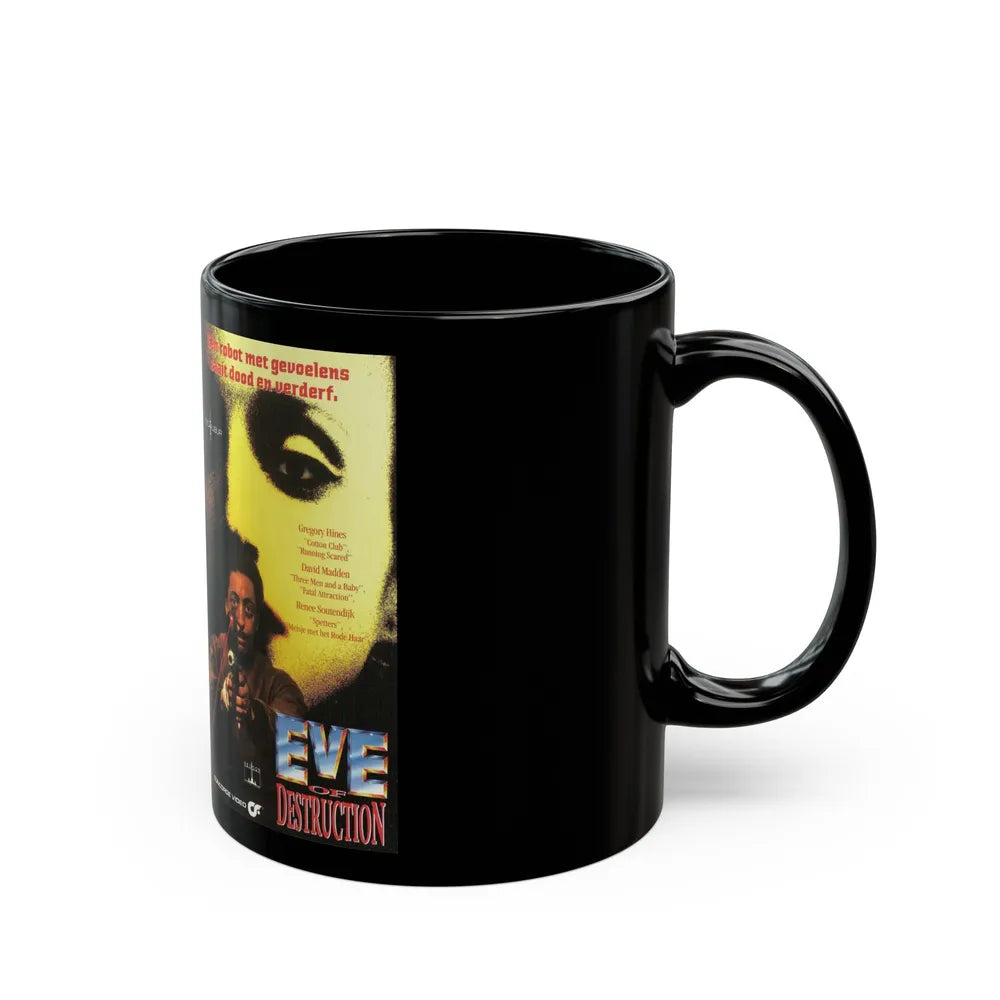 EVE OF DESTRUCTION EXCALIBUR (VHS COVER) - Black Coffee Mug-Go Mug Yourself