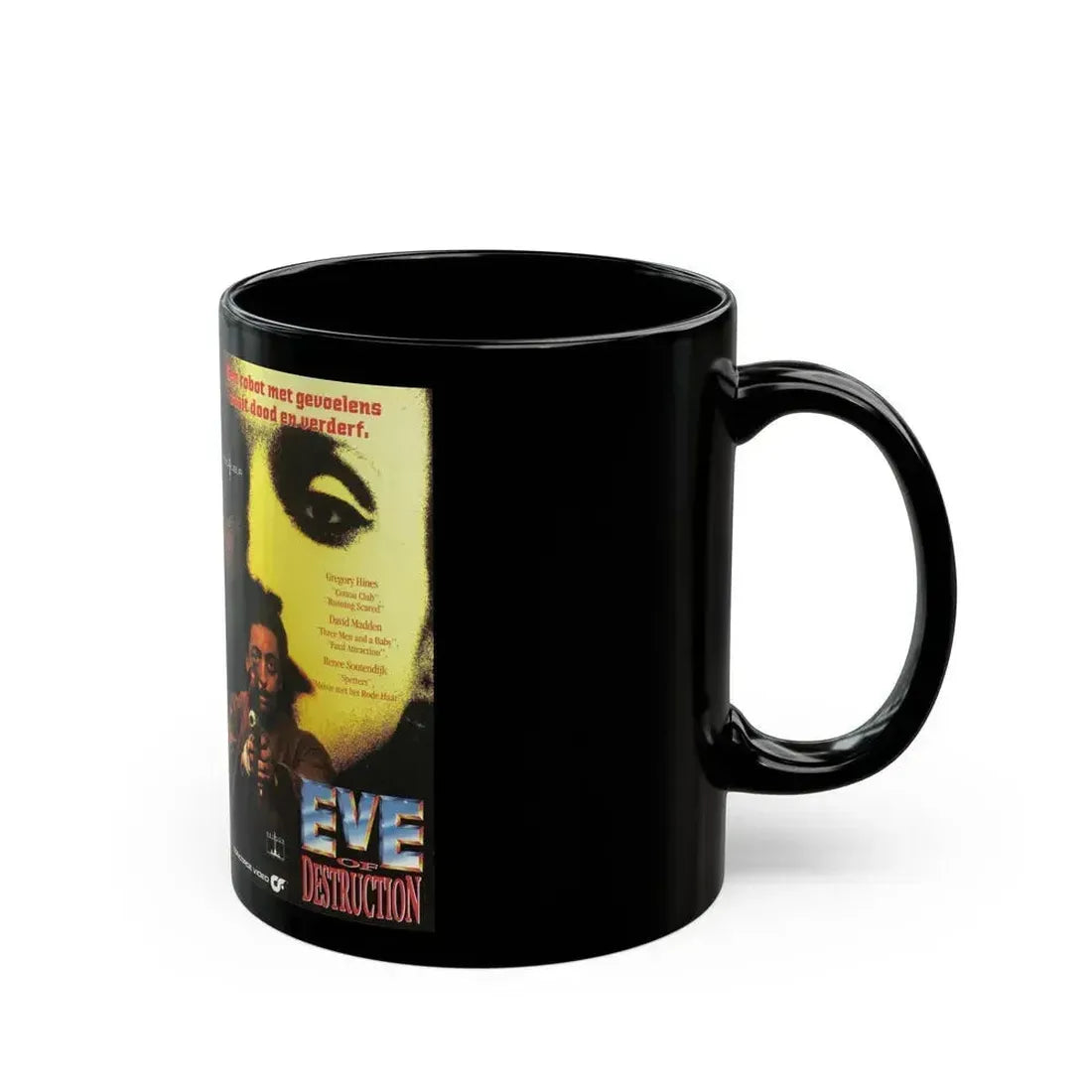EVE OF DESTRUCTION EXCALIBUR (VHS COVER) - Black Coffee Mug - Go Mug Yourself