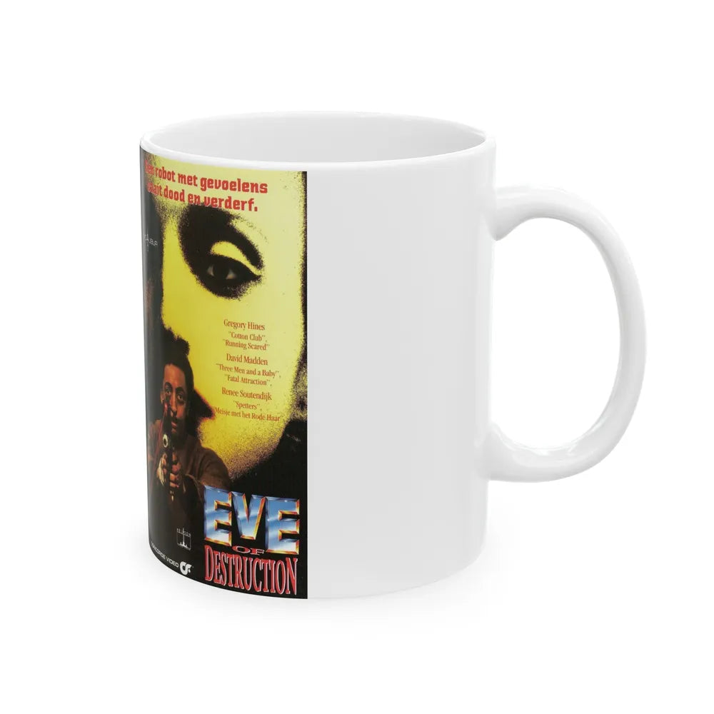 EVE OF DESTRUCTION EXCALIBUR (VHS COVER) - White Coffee Mug-Go Mug Yourself