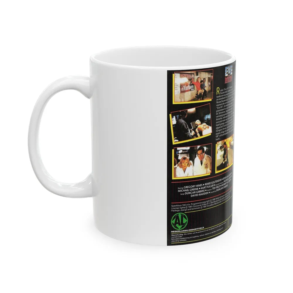 EVE OF DESTRUCTION EXCALIBUR (VHS COVER) - White Coffee Mug-Go Mug Yourself