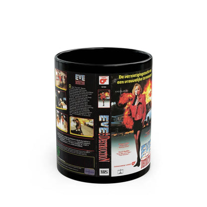 EVE OF DESTRUCTION GERMAN (VHS COVER) - Black Coffee Mug-11oz-Go Mug Yourself