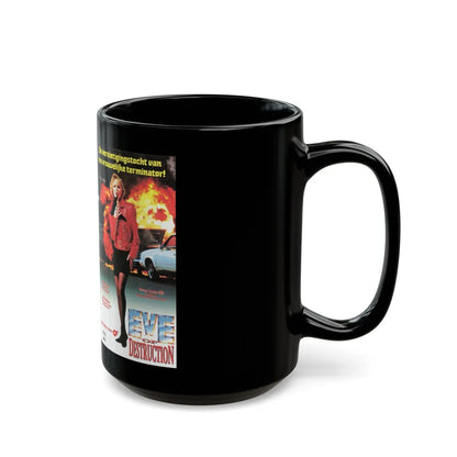 EVE OF DESTRUCTION GERMAN (VHS COVER) - Black Coffee Mug-Go Mug Yourself