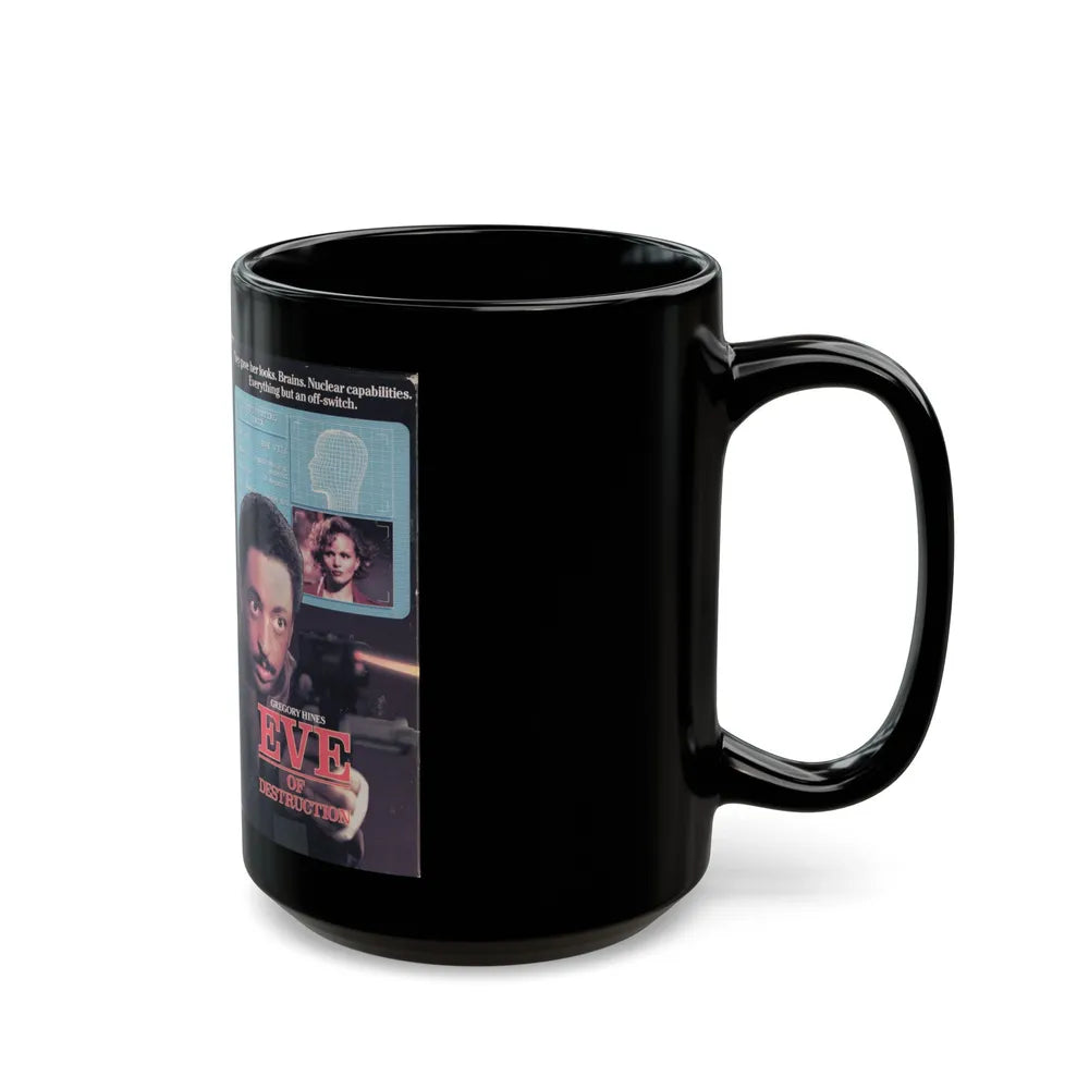 EVE OF DESTRUCTION (VHS COVER) - Black Coffee Mug-Go Mug Yourself