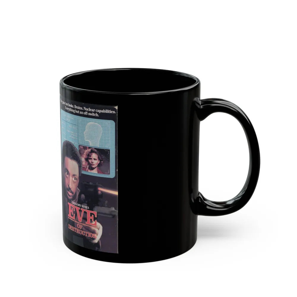 EVE OF DESTRUCTION (VHS COVER) - Black Coffee Mug-Go Mug Yourself