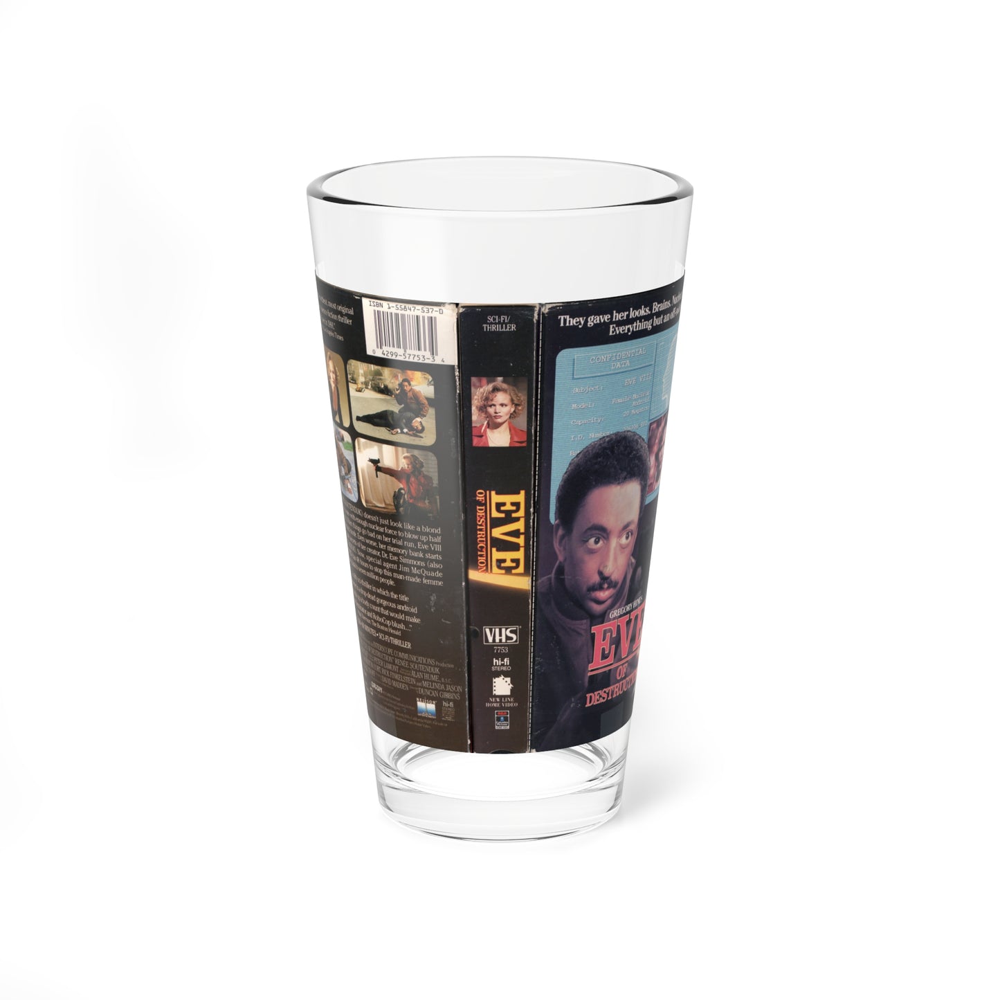 EVE OF DESTRUCTION (VHS COVER) Pint Glass 16oz-16oz-Go Mug Yourself