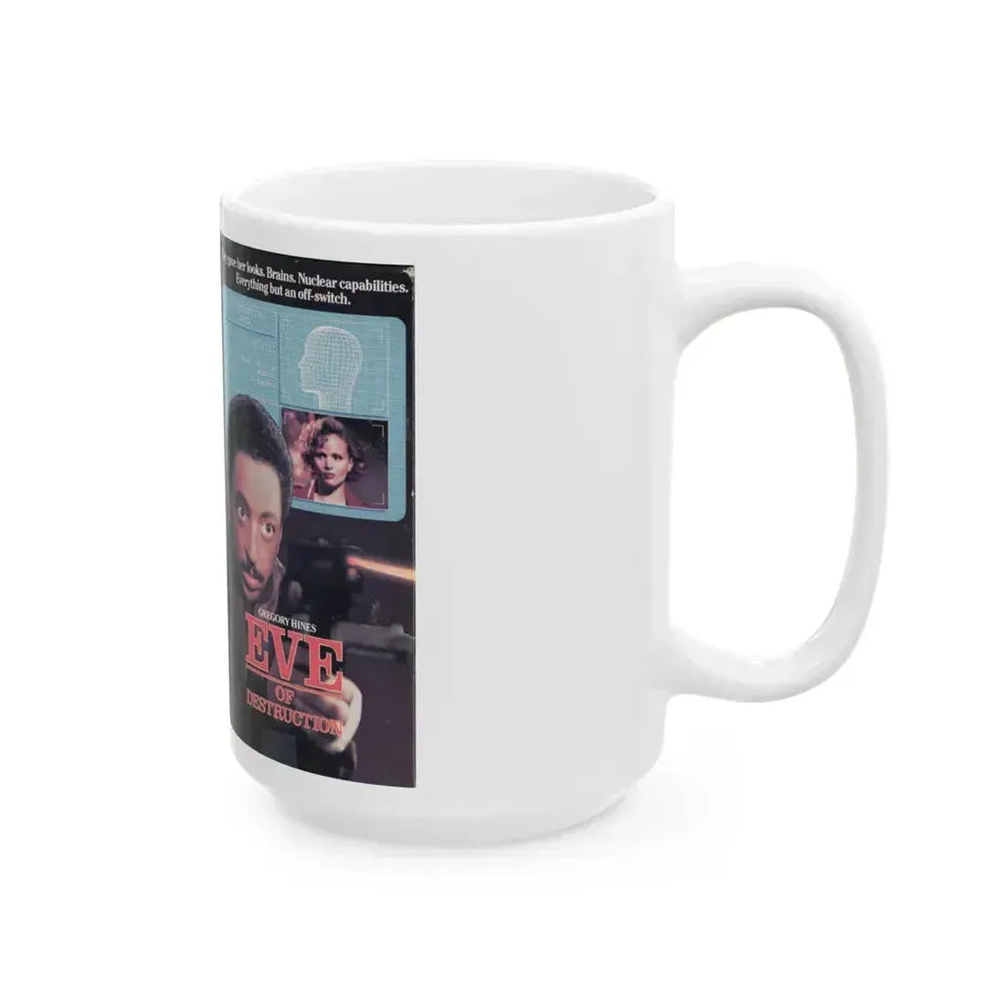EVE OF DESTRUCTION (VHS COVER) - White Coffee Mug - Go Mug Yourself