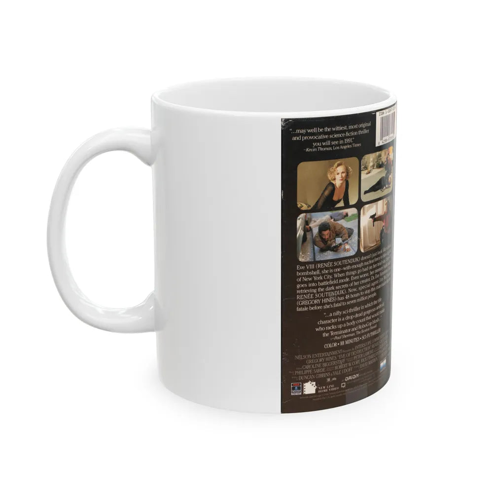 EVE OF DESTRUCTION (VHS COVER) - White Coffee Mug-Go Mug Yourself