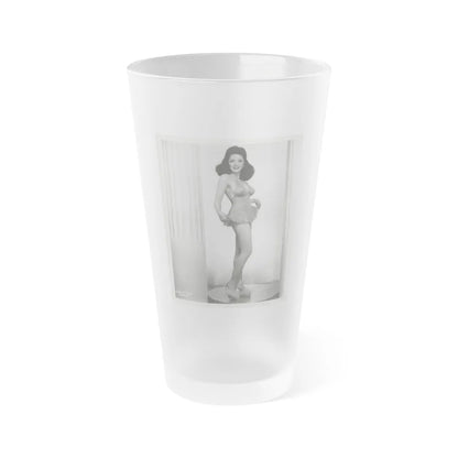 Evelyn West #01 (Vintage Female Icon) Frosted Pint Glass 16oz-16oz-Frosted-Go Mug Yourself