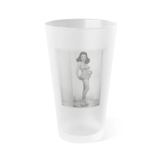 Evelyn West #01 (Vintage Female Icon) Frosted Pint Glass 16oz-16oz-Frosted-Go Mug Yourself