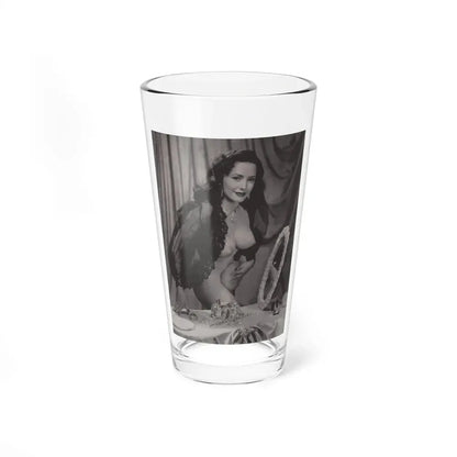 Evelyn West #04 (Vintage Female Icon) Pint Glass 16oz 16oz - Go Mug Yourself