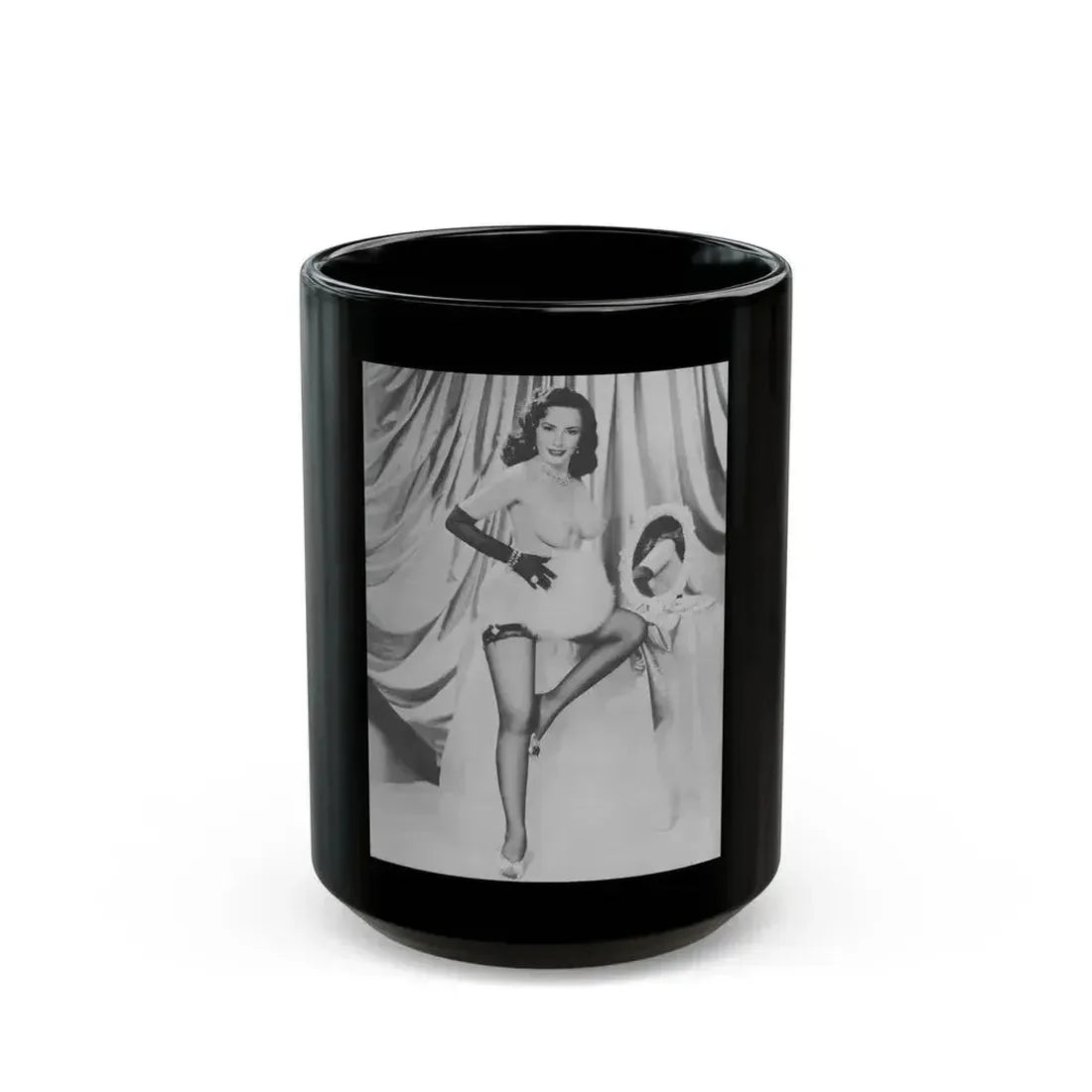 Evelyn West #07 (Vintage Female Icon) Black Coffee Mug 15oz - Go Mug Yourself