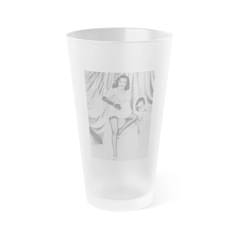 Evelyn West #07 (Vintage Female Icon) Frosted Pint Glass 16oz-16oz-Frosted-Go Mug Yourself