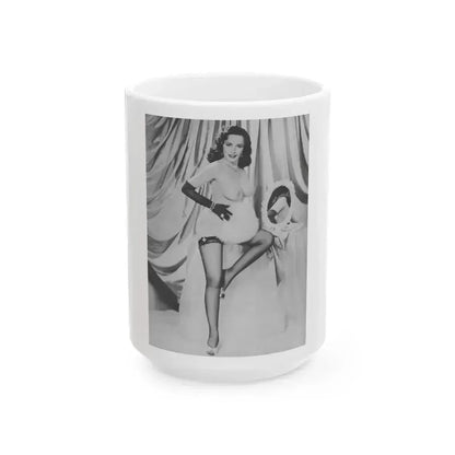 Evelyn West #07 (Vintage Female Icon) White Coffee Mug 15oz - Go Mug Yourself