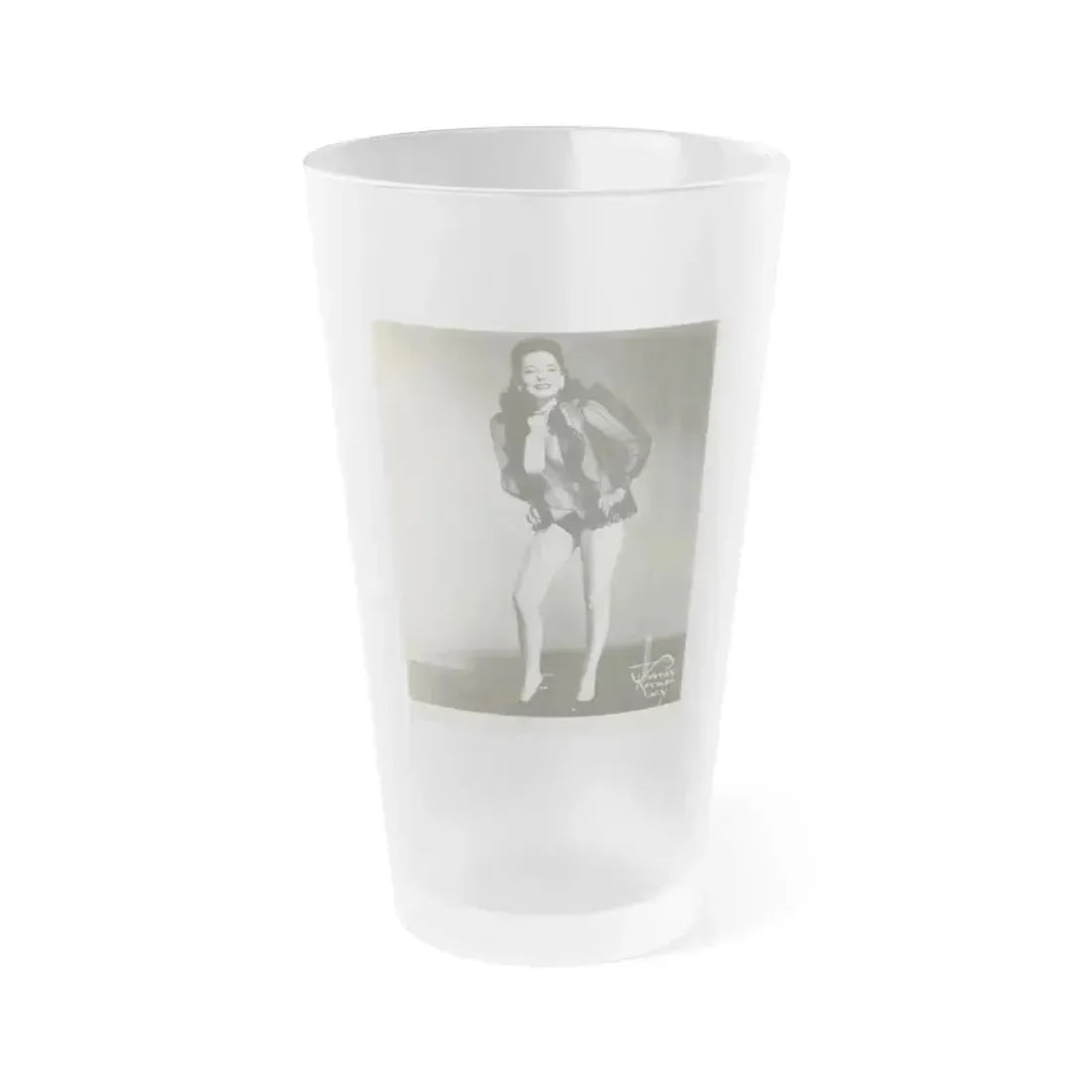 Evelyn West #09 (Vintage Female Icon) Frosted Pint Glass 16oz 16oz Frosted - Go Mug Yourself