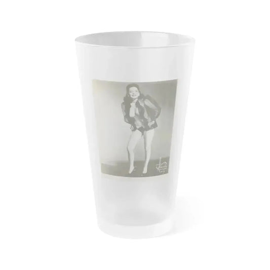 Evelyn West #09 (Vintage Female Icon) Frosted Pint Glass 16oz 16oz Frosted - Go Mug Yourself