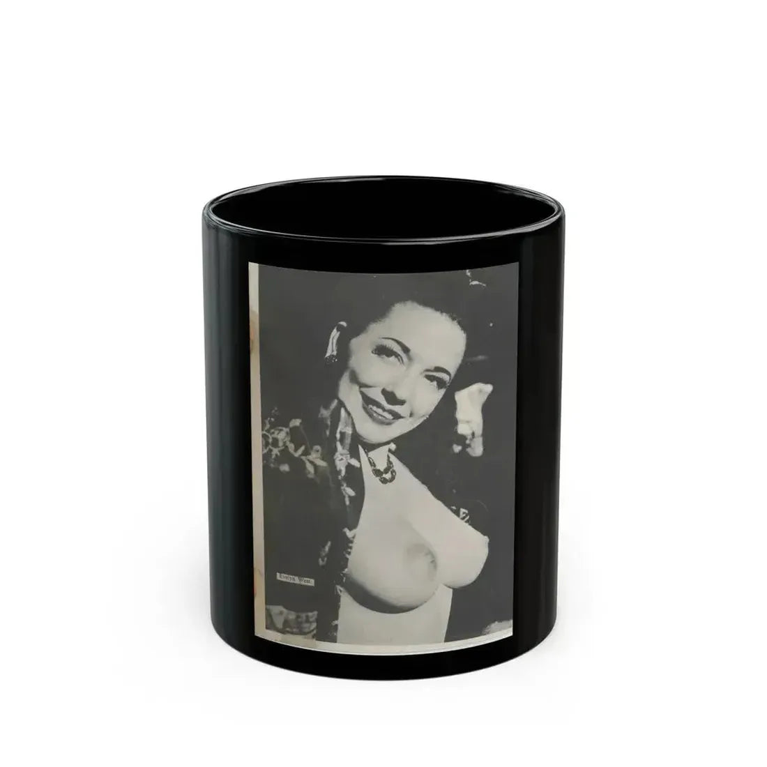 Evelyn West #10 (Vintage Female Icon) Black Coffee Mug 11oz - Go Mug Yourself