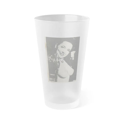 Evelyn West #10 (Vintage Female Icon) Frosted Pint Glass 16oz-16oz-Frosted-Go Mug Yourself