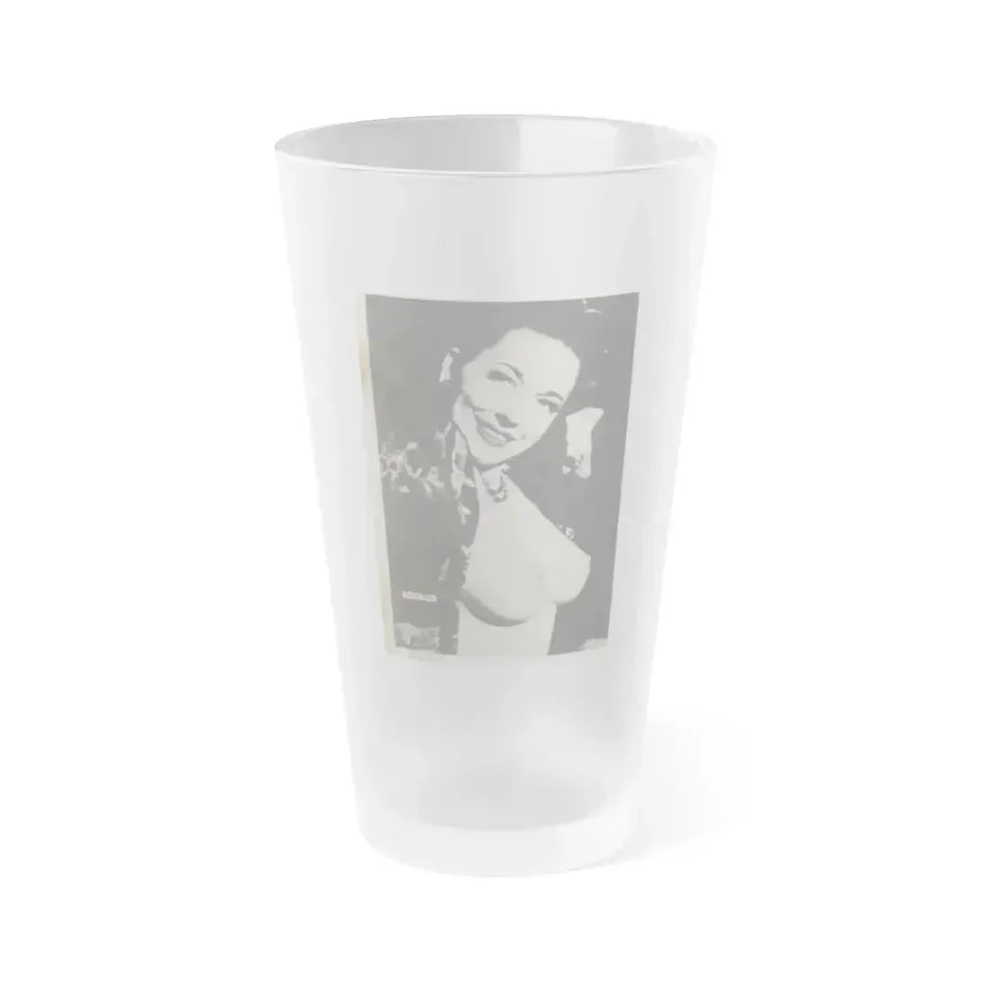 Evelyn West #10 (Vintage Female Icon) Frosted Pint Glass 16oz 16oz Frosted - Go Mug Yourself