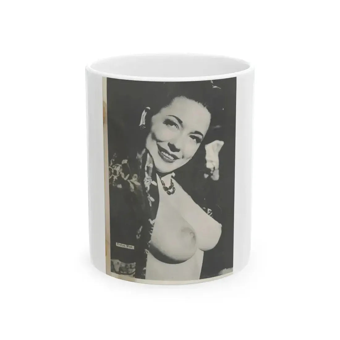 Evelyn West #10 (Vintage Female Icon) White Coffee Mug 11oz - Go Mug Yourself