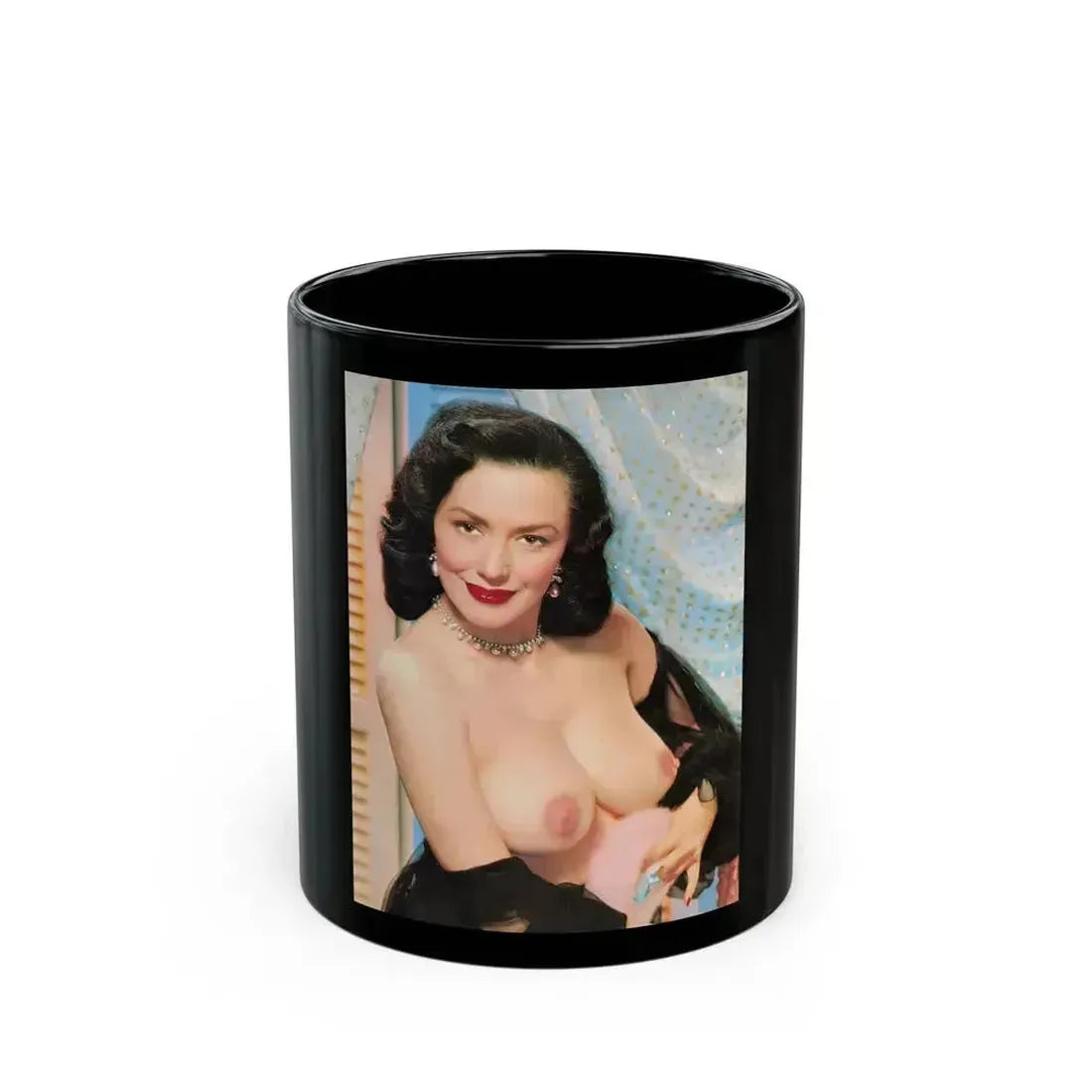 Evelyn West #12 (Vintage Female Icon) Black Coffee Mug 11oz - Go Mug Yourself