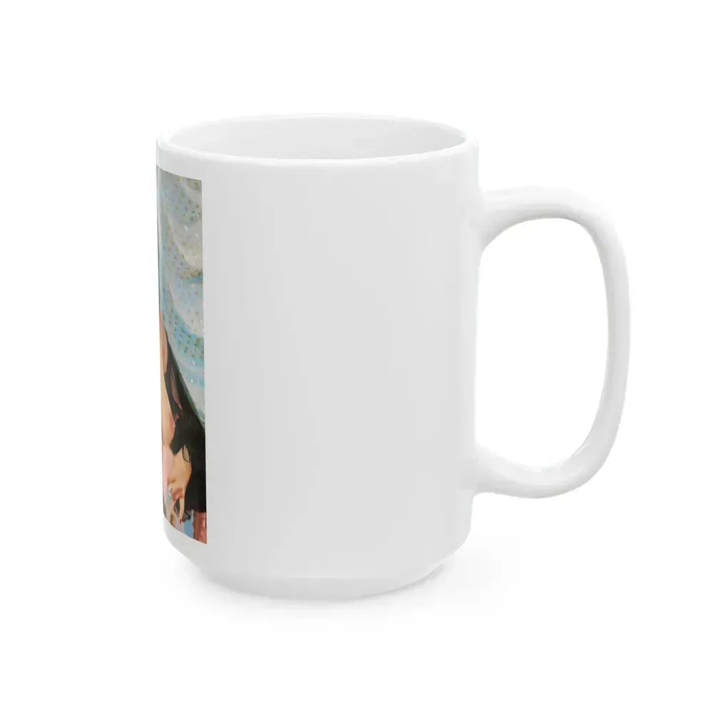 Evelyn West #12 (Vintage Female Icon) White Coffee Mug - Go Mug Yourself