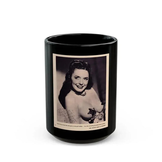 Evelyn West #13 (Vintage Female Icon) Black Coffee Mug 15oz - Go Mug Yourself