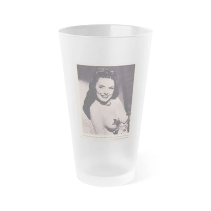 Evelyn West #13 (Vintage Female Icon) Frosted Pint Glass 16oz-16oz-Frosted-Go Mug Yourself