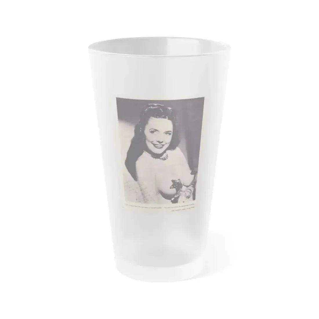 Evelyn West #13 (Vintage Female Icon) Frosted Pint Glass 16oz 16oz Frosted - Go Mug Yourself