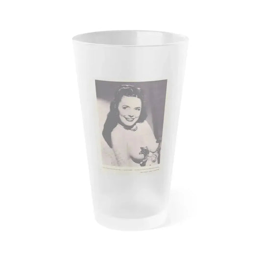 Evelyn West #13 (Vintage Female Icon) Frosted Pint Glass 16oz 16oz Frosted - Go Mug Yourself