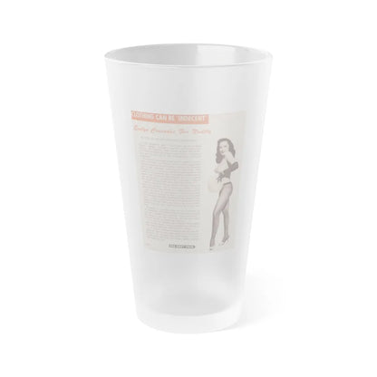 Evelyn West #15 (Vintage Female Icon) Frosted Pint Glass 16oz-16oz-Frosted-Go Mug Yourself