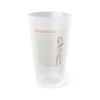 Evelyn West #15 (Vintage Female Icon) Frosted Pint Glass 16oz 16oz Frosted - Go Mug Yourself