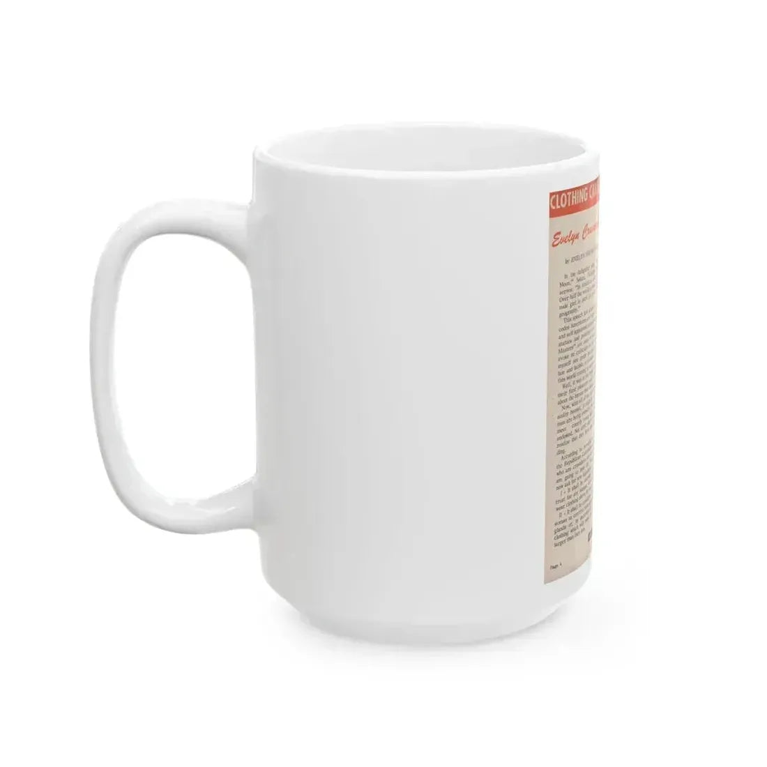 Evelyn West #15 (Vintage Female Icon) White Coffee Mug - Go Mug Yourself