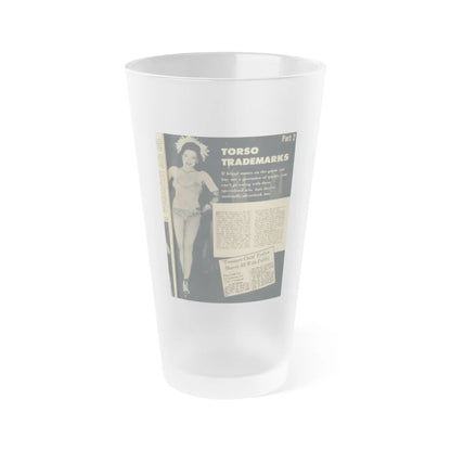 Evelyn West #16 (Vintage Female Icon) Frosted Pint Glass 16oz-16oz-Frosted-Go Mug Yourself