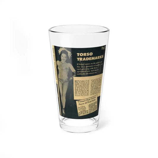 Evelyn West #16 (Vintage Female Icon) Pint Glass 16oz 16oz - Go Mug Yourself