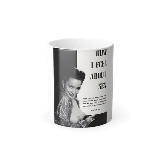 Evelyn West #17 (Vintage Female Icon) Color Changing Coffee Mug 11oz - Go Mug Yourself