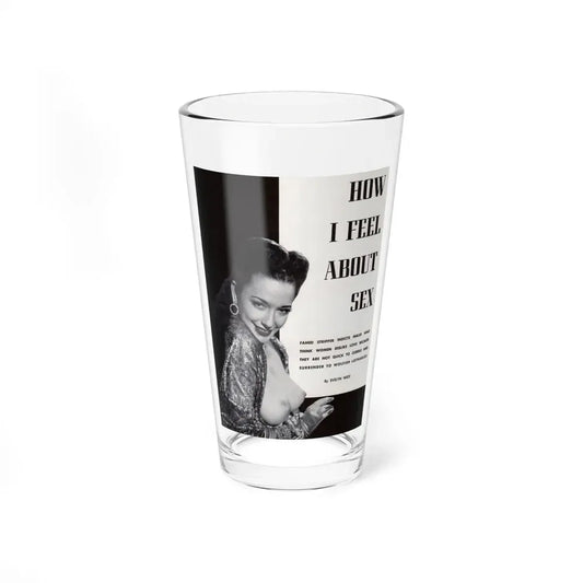Evelyn West #17 (Vintage Female Icon) Pint Glass 16oz 16oz - Go Mug Yourself