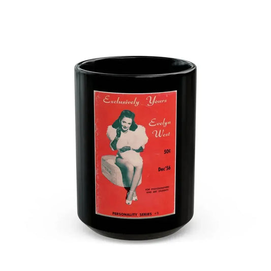 Evelyn West #18 (Vintage Female Icon) Black Coffee Mug 15oz - Go Mug Yourself