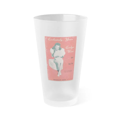 Evelyn West #18 (Vintage Female Icon) Frosted Pint Glass 16oz-16oz-Frosted-Go Mug Yourself