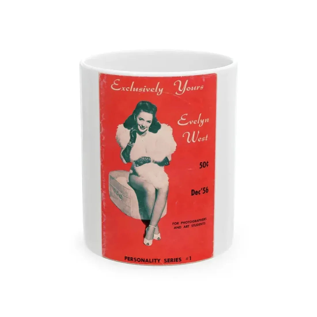 Evelyn West #18 (Vintage Female Icon) White Coffee Mug 11oz - Go Mug Yourself