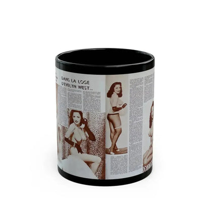 Evelyn West #19 (Vintage Female Icon) Black Coffee Mug 11oz - Go Mug Yourself