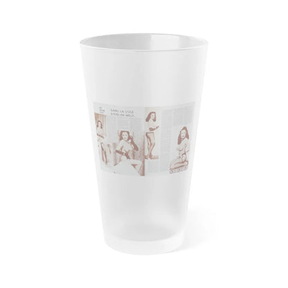 Evelyn West #19 (Vintage Female Icon) Frosted Pint Glass 16oz-16oz-Frosted-Go Mug Yourself