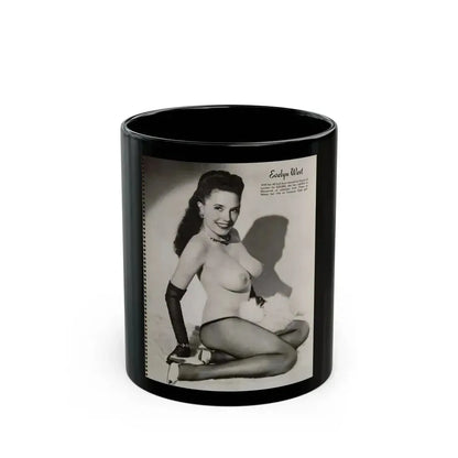 Evelyn West #21 - (Vintage Female Icon) Black Coffee Mug 11oz - Go Mug Yourself